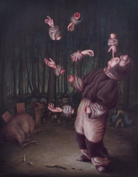 L'histoire à dormir debout - Oil on canvas - 146 x 114 cm - 2012