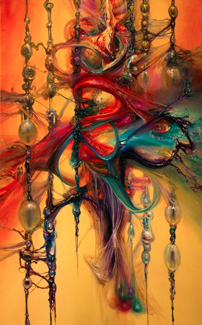 String Theory 25X45 Oil on Canvas