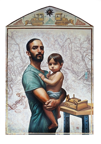 4. SAUL GUATU (2018) Oil and gold leaf on panel 24 x 30 inches (72 dpi)